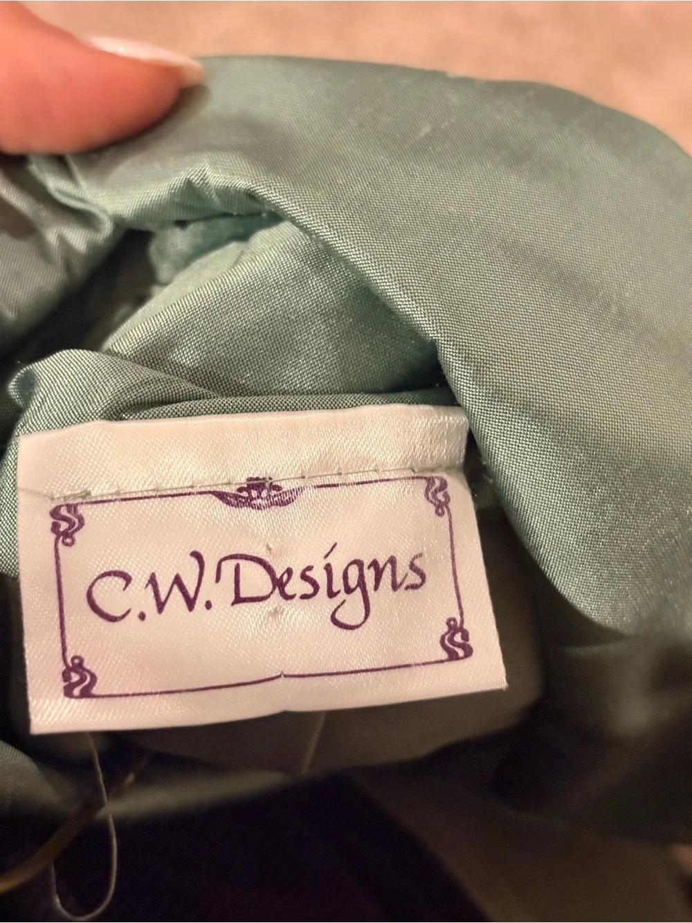 C.W. Designs two piece green set - girls large